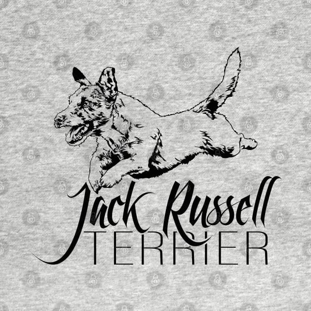 Funny Jack Russell Terrier dog portrait gift by wilsigns